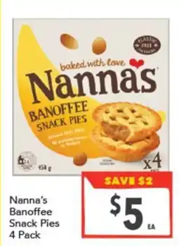 Supa Valu Nanna's Banoffee Snack Pies offer