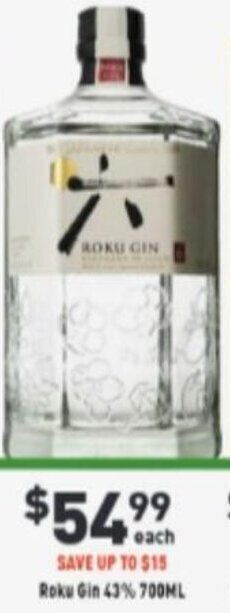 Roku Gin 43% 700ml