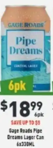Liquor Legends Gage Roads Pipe Dreams Lager Can offer