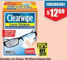 Chemist Warehouse Clearwipe Lens Cleaner offer