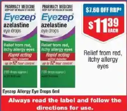 Chemist Warehouse Eyezep Allergy Eye Drops offer