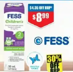 Chemist Warehouse FESS Children's Saline Nasal Spray offer