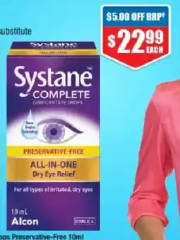 Chemist Warehouse Systane Complete Lubricant Eye Drops offer