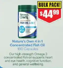 Chemist Warehouse Nature's Own 4 in 1 Concentrated Fish Oil offer