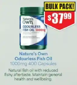 Chemist Warehouse Nature's Own Odourless Fish Oil offer