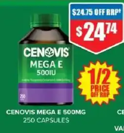 Chemist Warehouse Cenovis Mega E 500mg offer