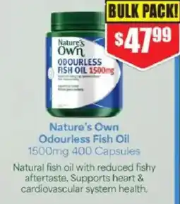Chemist Warehouse Nature's Own Odourless Fish Oil offer