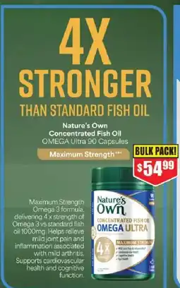 Chemist Warehouse Nature's Own Concentrated Fish Oil Omega Ultra offer