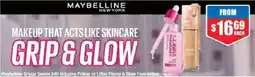 Chemist Warehouse Maybelline Grippy Serum 24H Gripping Primer or Lifter Plump & Glow Foundation offer