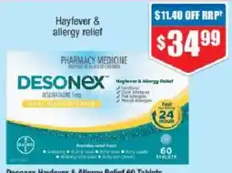 Chemist Warehouse Desonex Hayfever & Allergy Relief offer