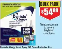 Chemist Warehouse Dymista Allergy Nasal Spray offer