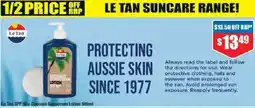 Chemist Warehouse Le Tan Coconut Sunscreen Lotion SPF 50 offer