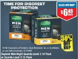 Chemist Warehouse Depend Men Night Guards offer