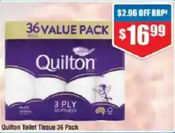 Chemist Warehouse Quilton Toilet Tissue 36 Pack offer