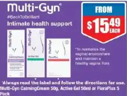 Chemist Warehouse Multi-Gyn Intimate health support offer