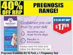 Chemist Warehouse Pregnosis Ovulation Kit offer