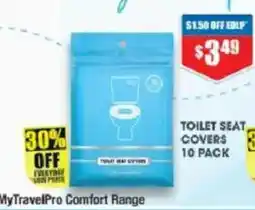 Chemist Warehouse MyTravelPro Comfort Range Toilet Seat Covers offer