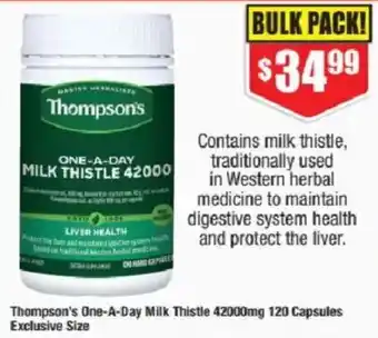 Thompson's One-A-Day Milk Thistle 42000mg