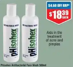 Chemist Warehouse pHisoheX Antibacterial Face Wash offer