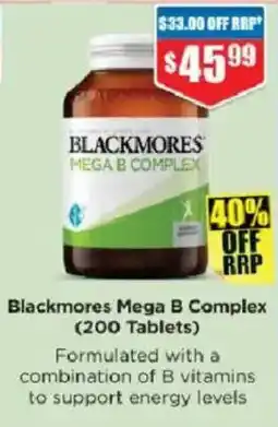 Chemist Warehouse Blackmores Mega B Complex offer