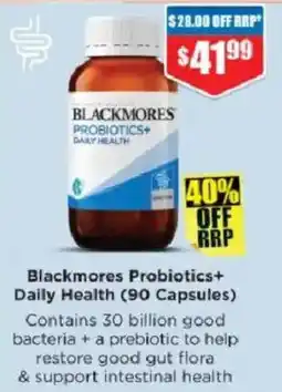 Chemist Warehouse Blackmores Probiotics+ Daily Health offer