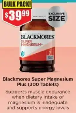 Chemist Warehouse Blackmores Super Magnesium Plus offer