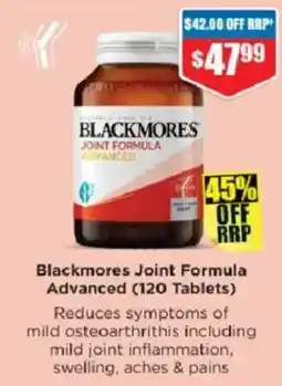 Chemist Warehouse Blackmores Joint Formula Advanced offer