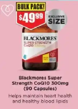Chemist Warehouse Blackmores Super Strength CoQ10 300mg offer