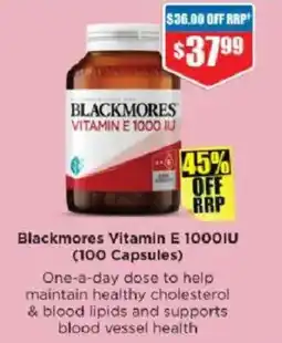 Chemist Warehouse Blackmores Vitamin E 1000IU offer