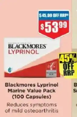 Chemist Warehouse Blackmores Lyprinol offer