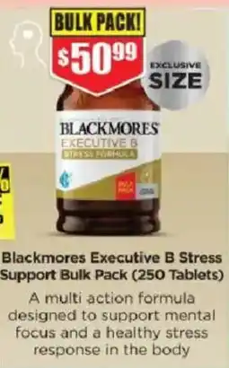 Chemist Warehouse Blackmores Executive B Stress Support Bulk Pack offer