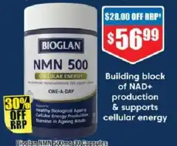Chemist Warehouse Bioglan NMN 500 offer