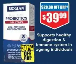 Chemist Warehouse Bioglan Platinum Probiotics 60+ Years offer