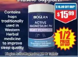 Chemist Warehouse Bioglan Active Magnesium PM offer