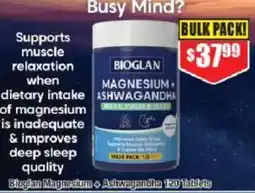 Chemist Warehouse Bioglan Magnesium + Ashwagandha offer