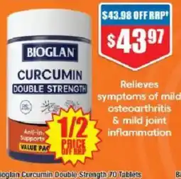 Chemist Warehouse Bioglan Curcumin Double Strength offer