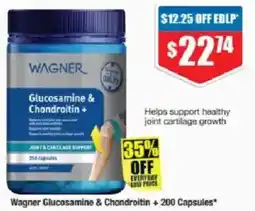 Chemist Warehouse Wagner Glucosamine & Chondroitin offer