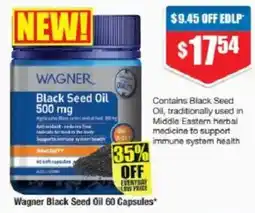 Chemist Warehouse Wagner Black Seed Oil 60 Capsules offer