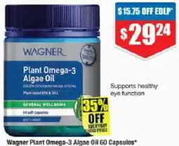 Chemist Warehouse Wagner Plant Omega-3 Algae Oil offer