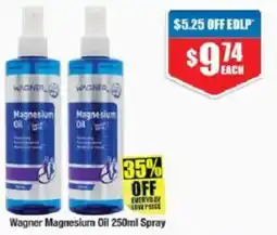 Chemist Warehouse Wagner Magnesium Oil 250ml Spray offer