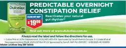 Chemist Warehouse Dulcolax Laxatives 5mg 200 Tablets offer