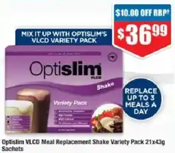 Chemist Warehouse Optislim VLCD Meal Replacement Shake Variety Pack offer
