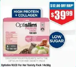 Chemist Warehouse Optislim VLCD For Her Variety Pack offer