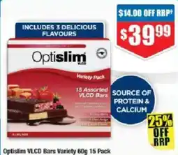 Chemist Warehouse Optislim VLCD Bars Variety Pack offer