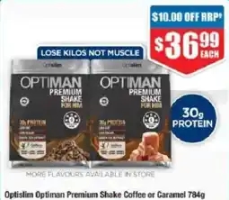 Chemist Warehouse Optislim Optiman Premium Shake offer
