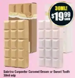 Chemist Warehouse Sabrina Carpenter Caramel Dream or Sweet Tooth 30ml edp offer