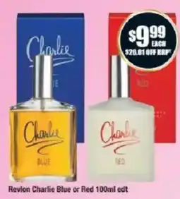 Chemist Warehouse Revlon Charlie Blue or Red 100ml edt offer