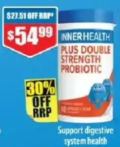 Chemist Warehouse Inner Health Plus Double Strength Probiotic offer