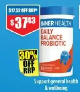 Chemist Warehouse Inner Health Daily Balance Probiotic offer