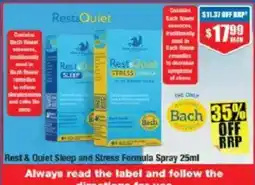 Chemist Warehouse Rest & Quiet Sleep and Stress Formula Spray offer